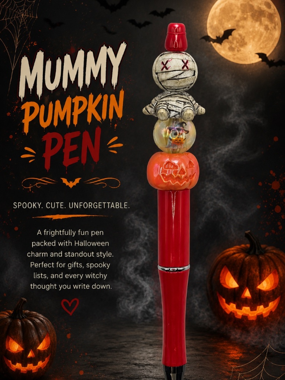 Mummy Pumpkin Pen